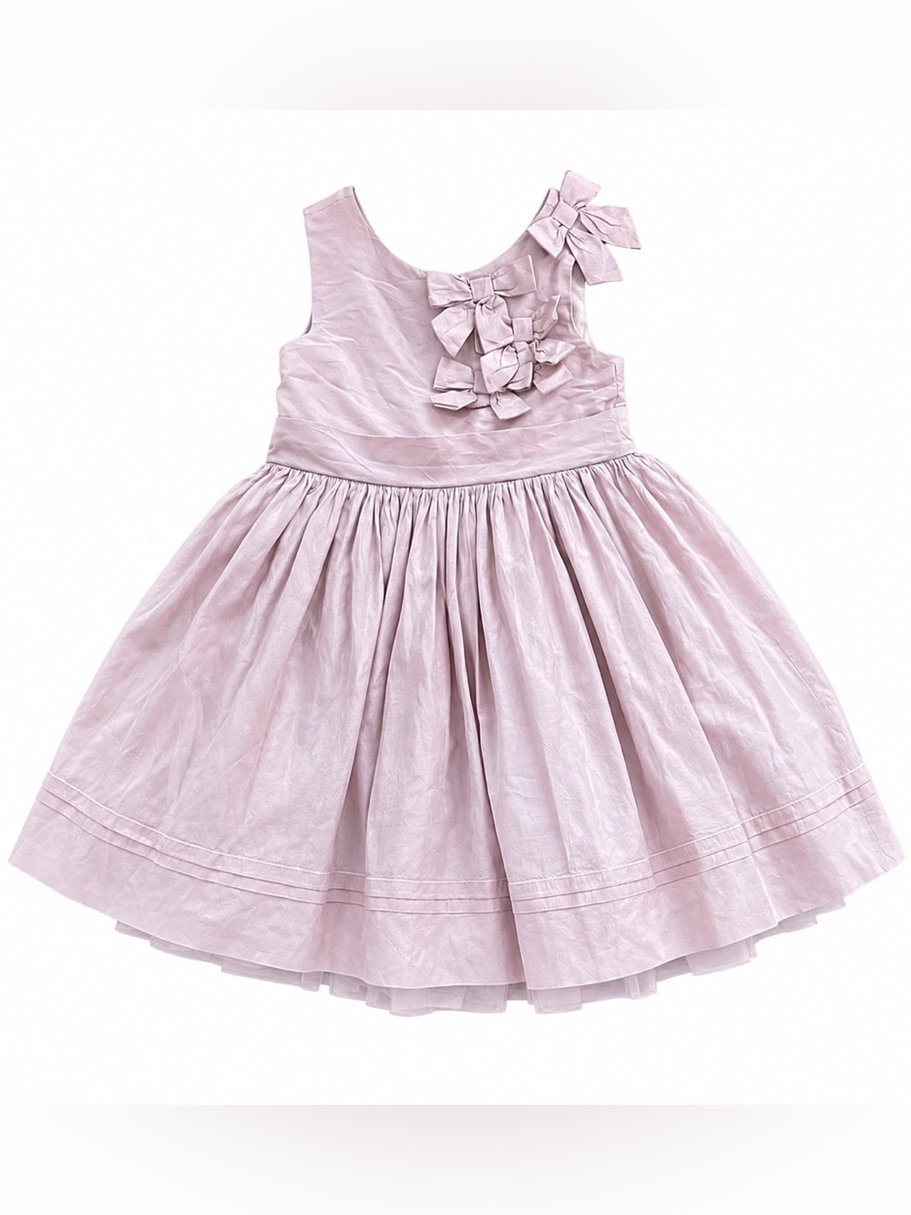 Janie and Jack Lilac Bow Accent Party Dress - Picture 1 of 7